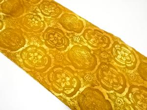 ふくれ織　花模様名古屋帯